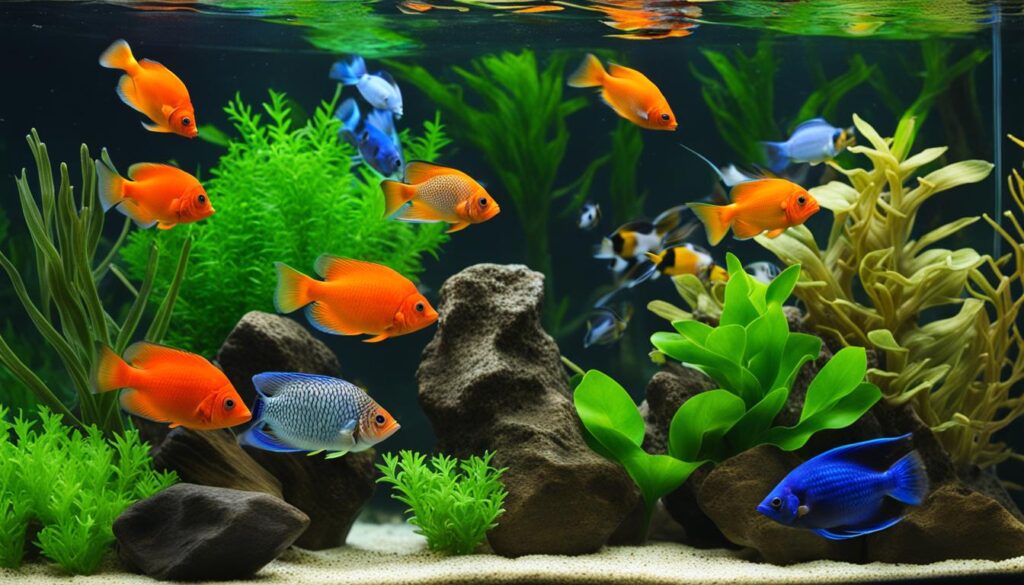 Maintaining pH levels for tropical fish