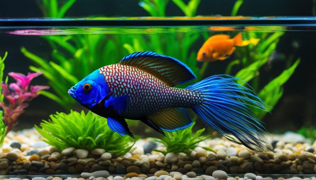 electric blue peacock oscar fish and tankmates