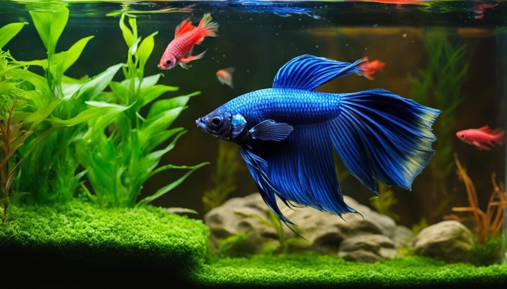 feeding betta fish live food