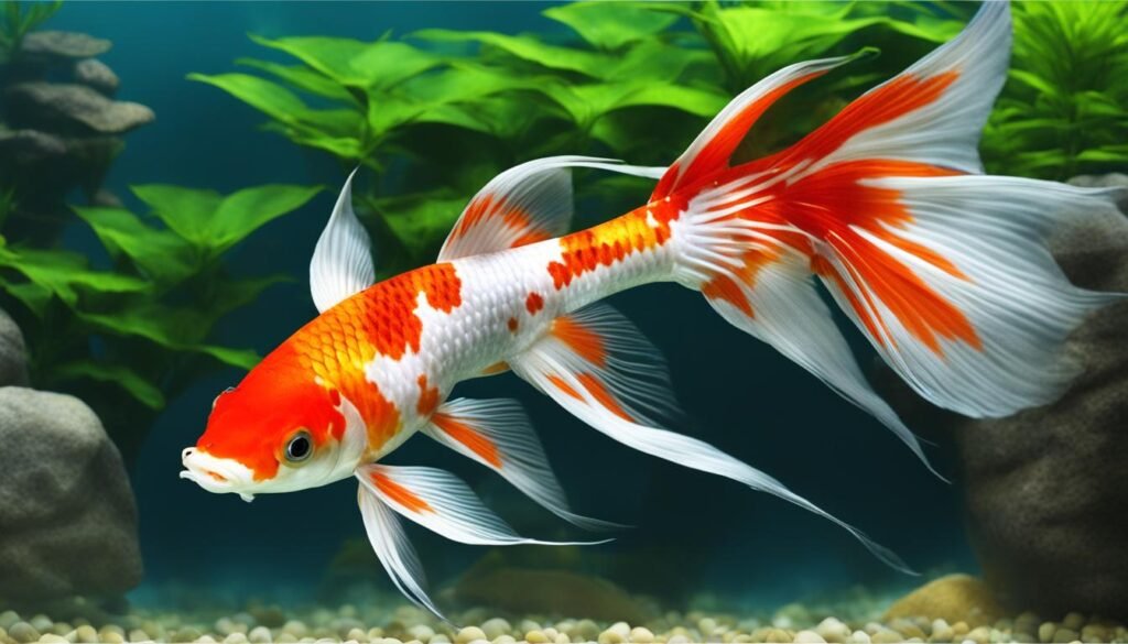 koi swordtail fish