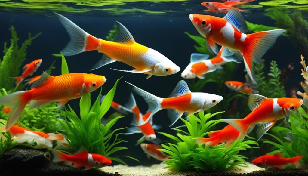 koi swordtail tank mates