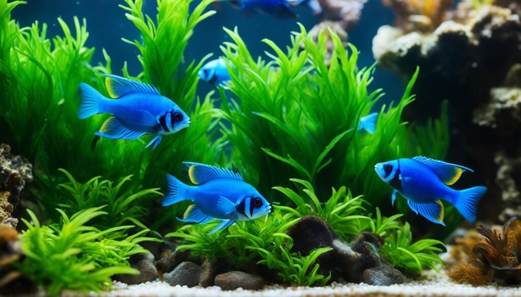 caring for electric blue ram fry