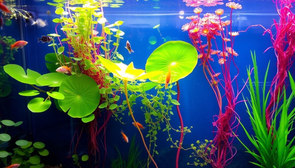 Aquatic Plant Species in Aquarium